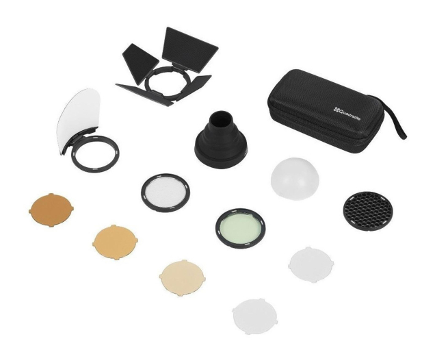 Quadralite Reporter 200 TTL Round Head Accessory Kit - 1489704 - zdjęcie